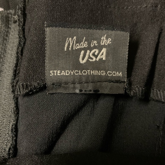 Rock Steady Heather Dress Black Polka Dots Sz M - Picture 8 of 9